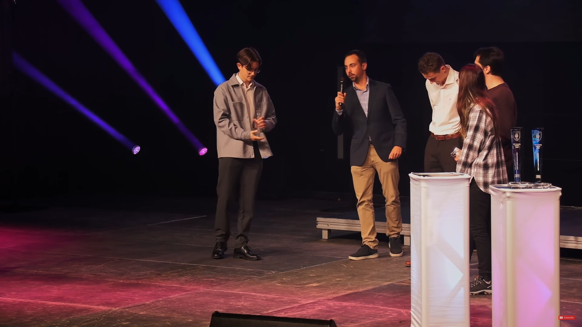 Photo taken while I was speaking on behalf of the entire team.