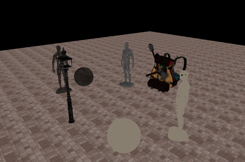 albedo (RGB) and ambient occlusion (A)